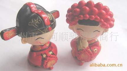 【生产树脂婚庆公仔 婚礼车仔】价格,厂家,图片,塑料、树脂工艺品,广州市顺驰贸易-