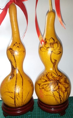 丁培军 葫芦烙画作品