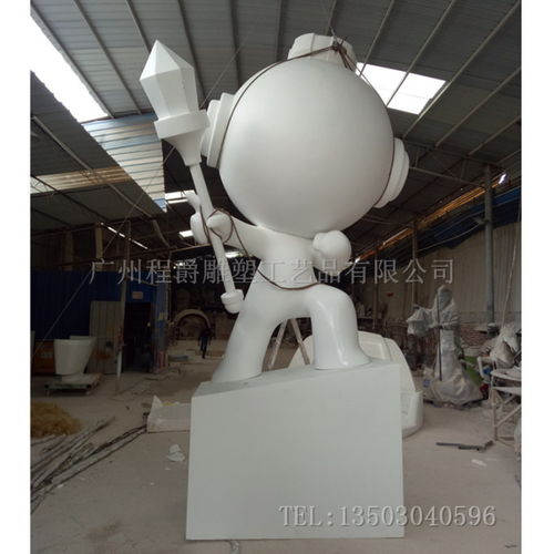 定制大型卡通道具公仔 卡通玻璃钢公仔摆件 ,广州市番禺区石壁程爵雕塑工艺品厂