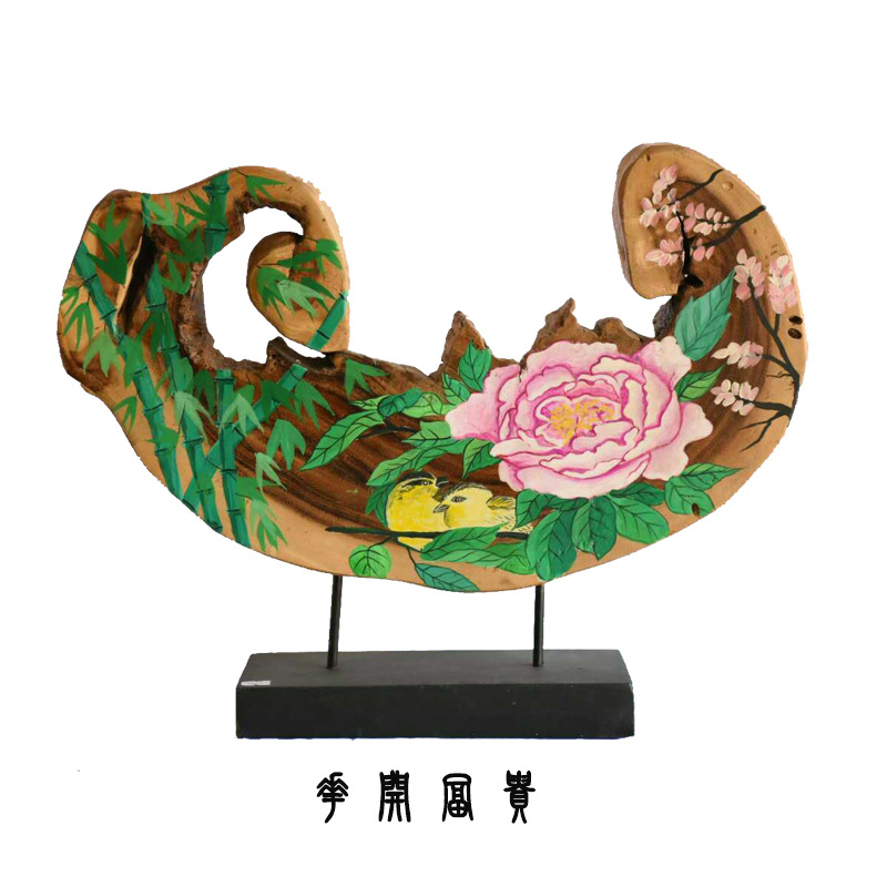 【泰国进口 东南亚实木手工 工艺品树叶摆件0】图片,海量精选高清图片库