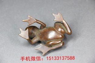 铜青蛙雕塑 铜工艺品摆件