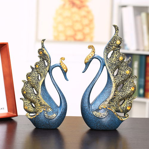 欧式鹿与天鹅 高端创意家居装饰品，点亮生活的新婚佳礼